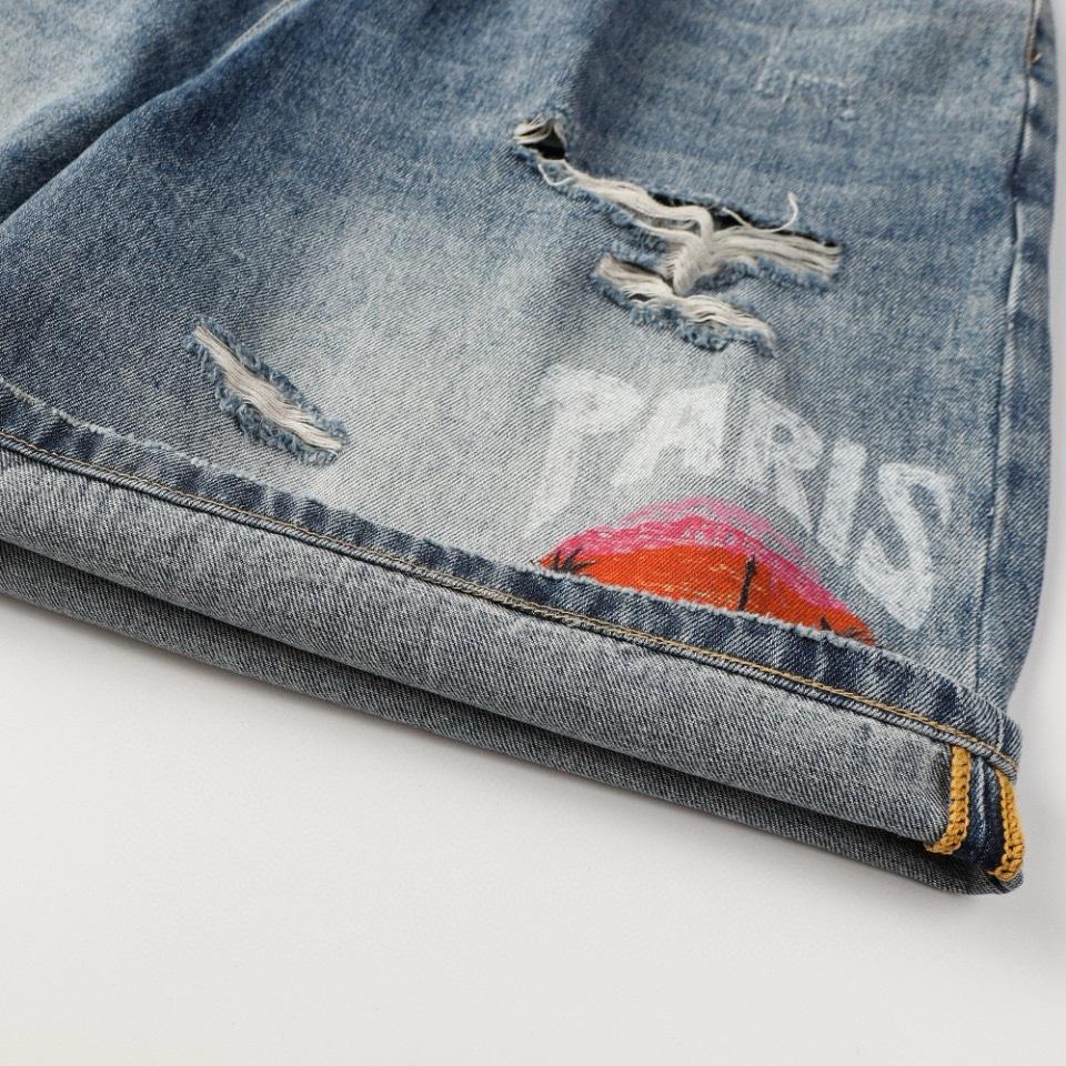 Balenciaga Denim Shorts - DopestKickz