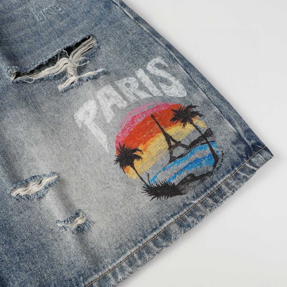 Balenciaga Denim Shorts - DopestKickz