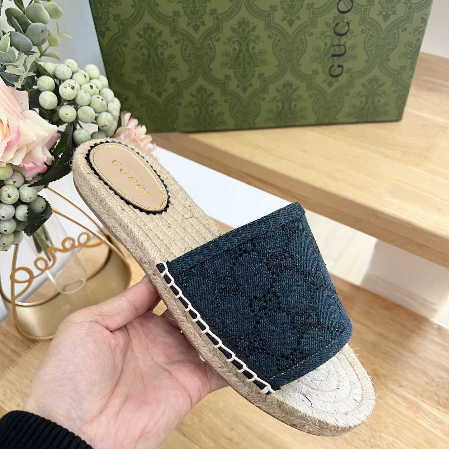 Gucci Women's Slide Espadrille  - DopestKickz