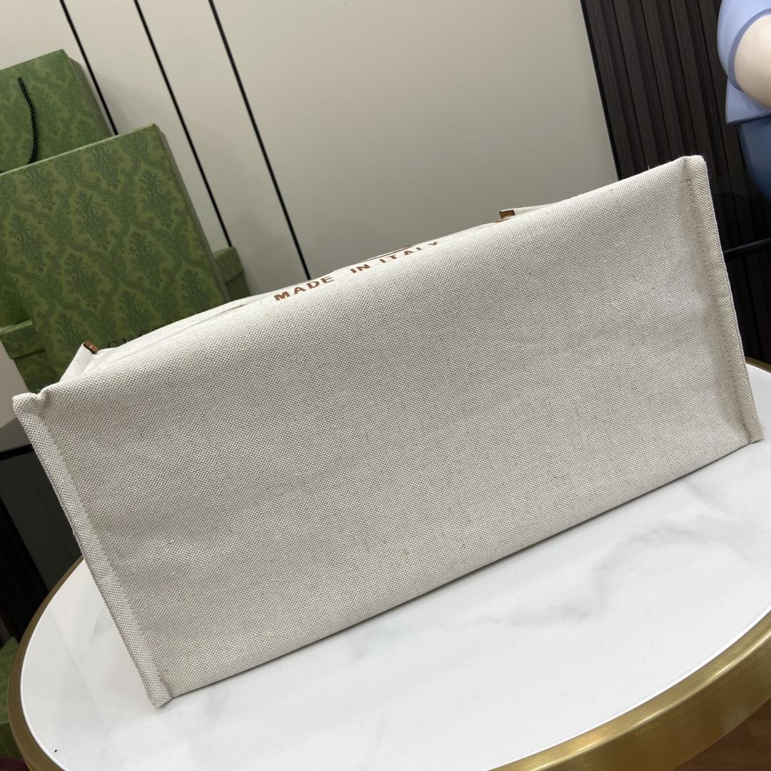 Gucci Medium Tote Bag With Gucci Print - DopestKickz