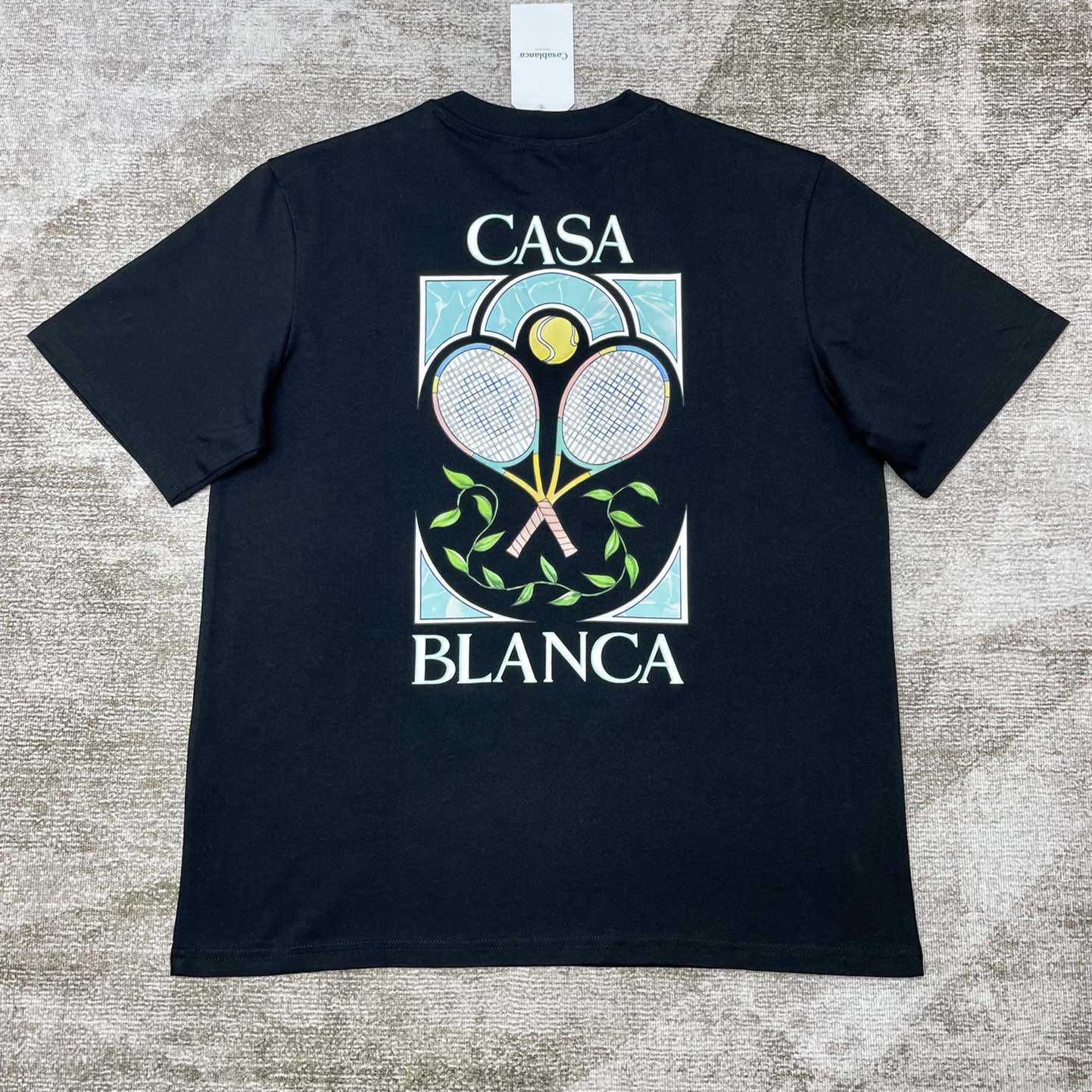 Casablanca Tennis Pastelle Printed T-Shirt   C871 - DopestKickz