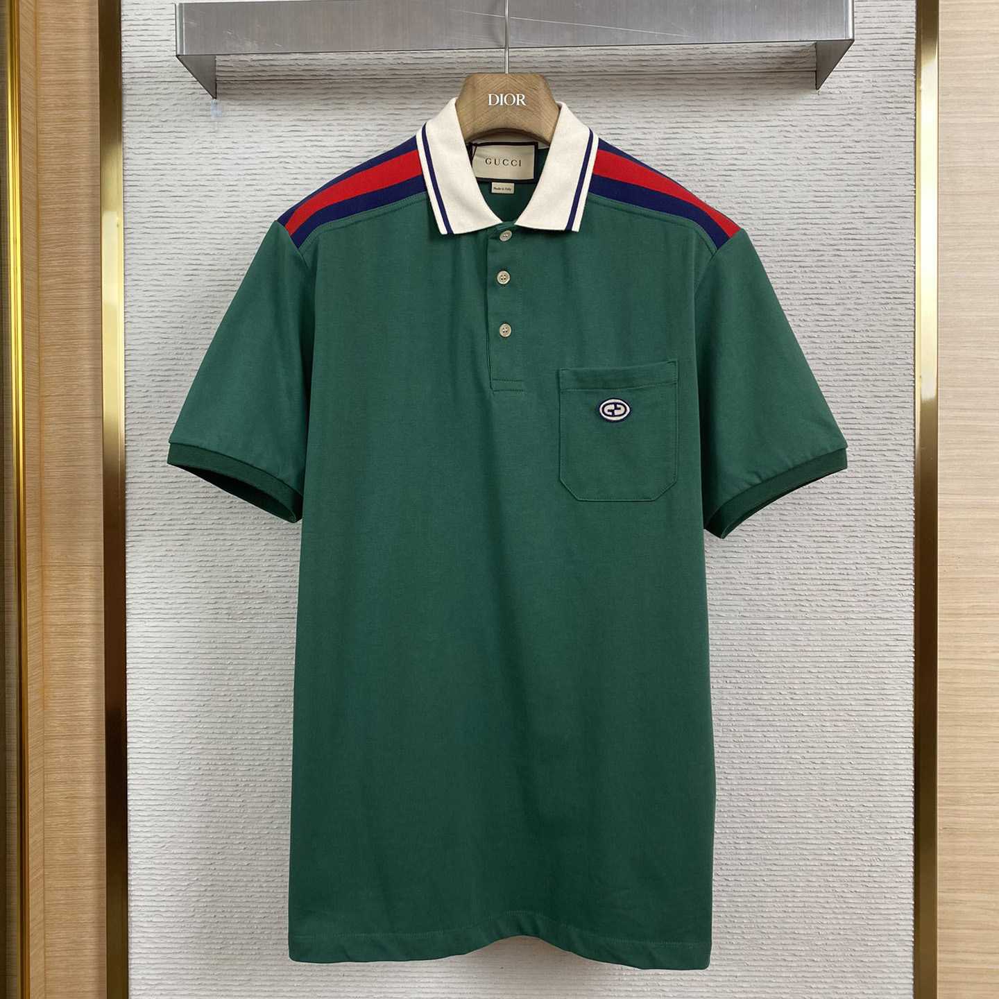 Gucci Cotton Polo With Interlocking G - DopestKickz