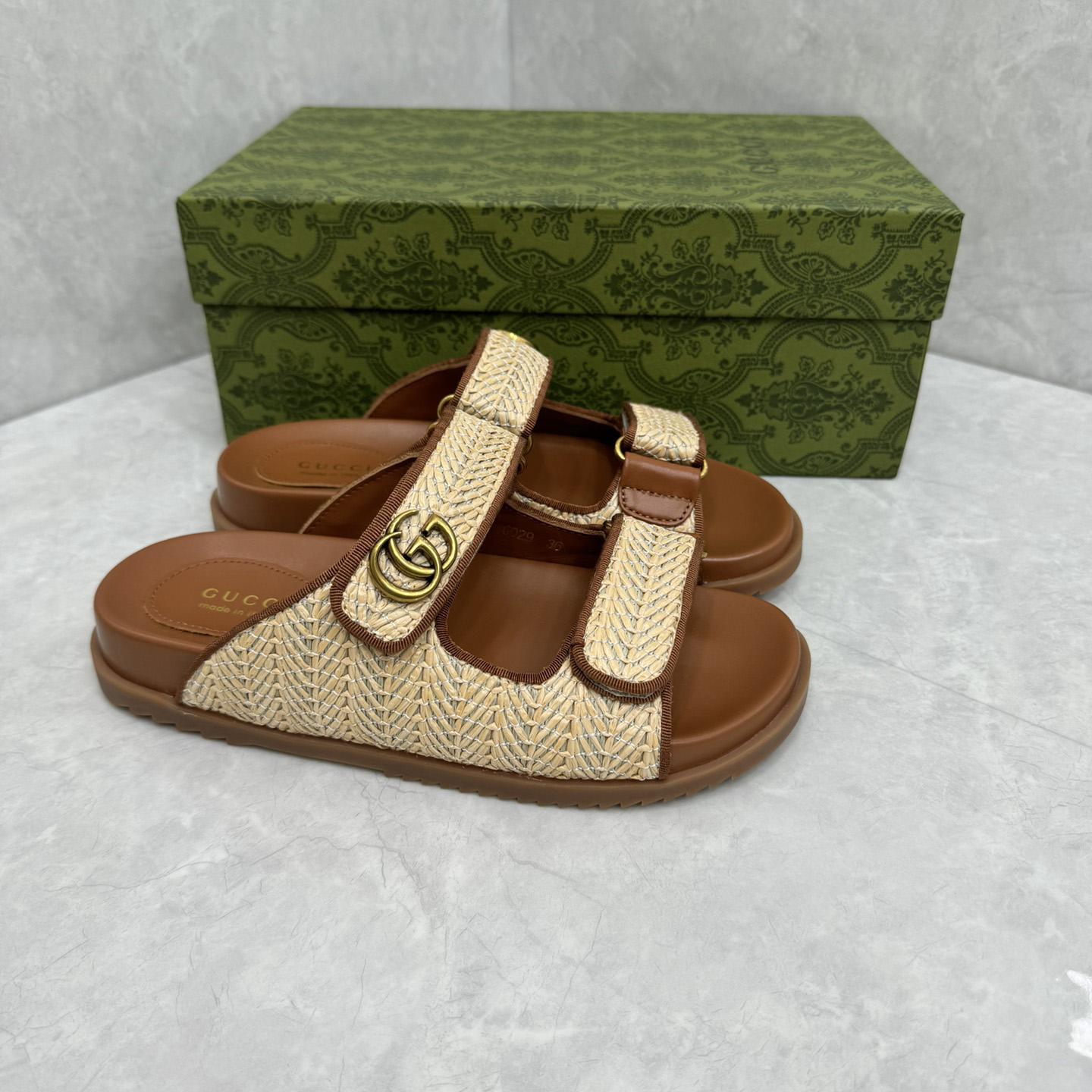 Gucci Sandal With Double G   - DopestKickz