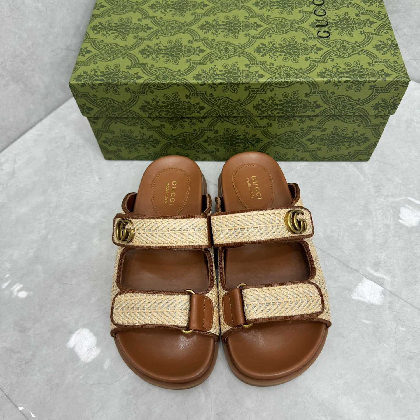 Gucci Sandal With Double G   - DopestKickz