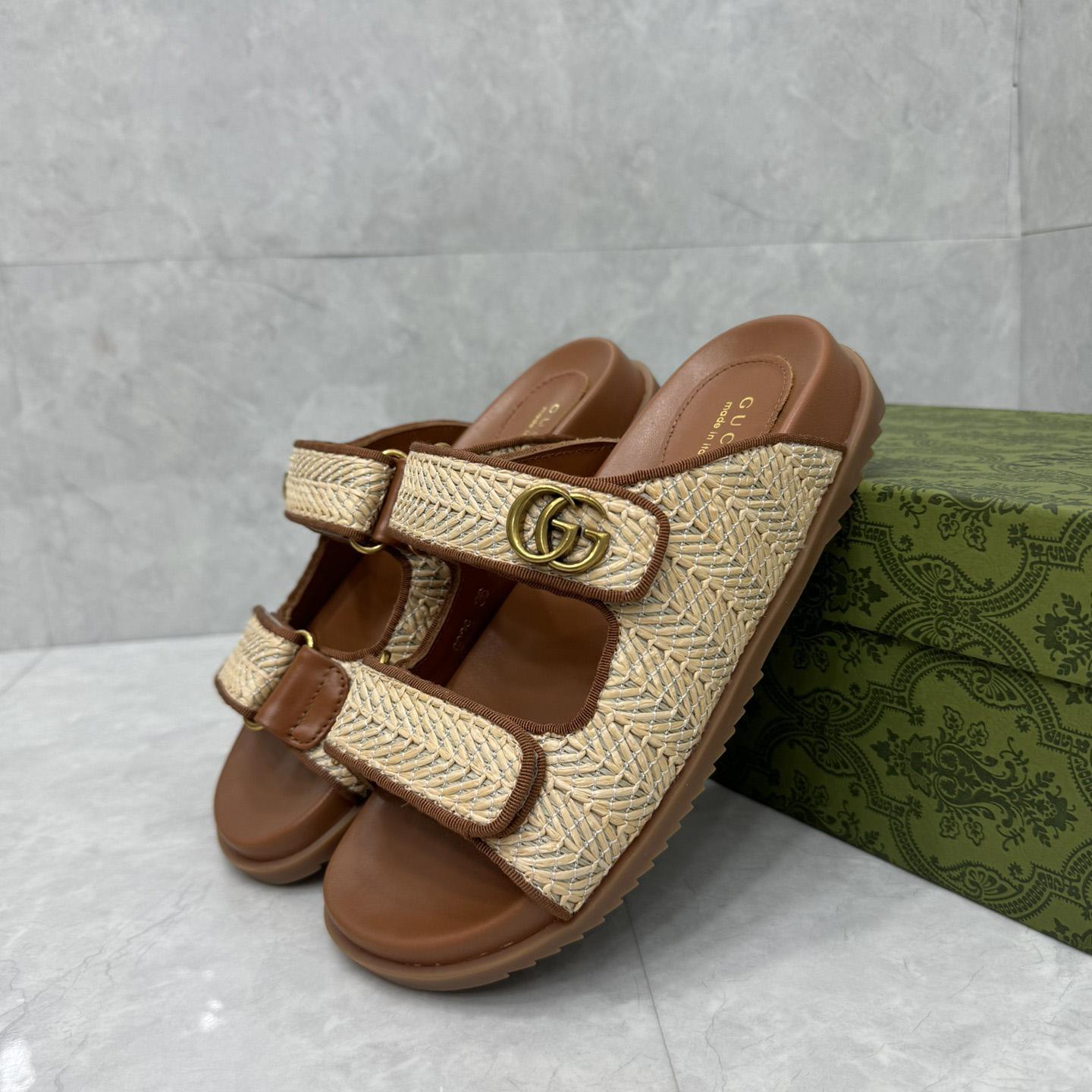 Gucci Sandal With Double G   - DopestKickz
