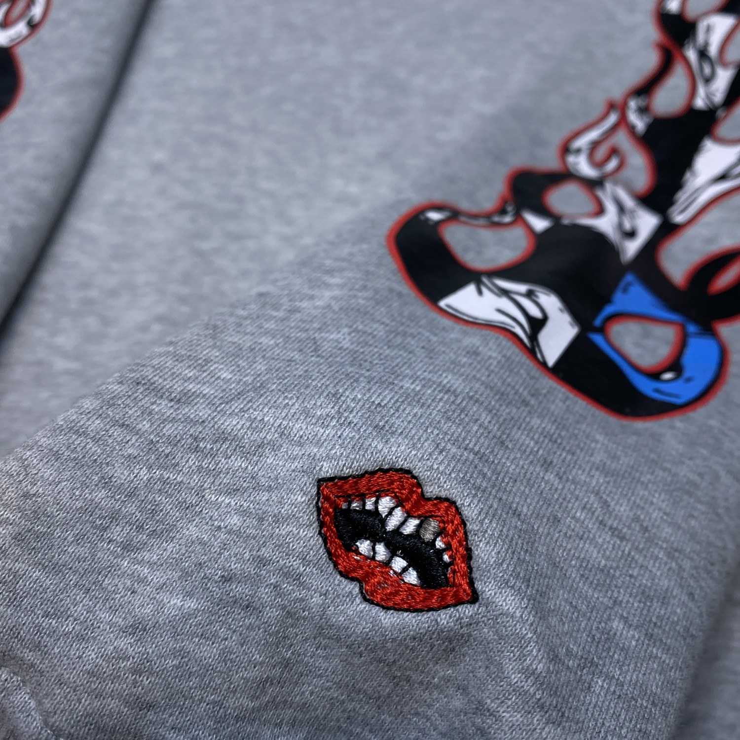 Chrome Hearts Chrome hearts Grey Race Cross Hoodie - DopestKickz