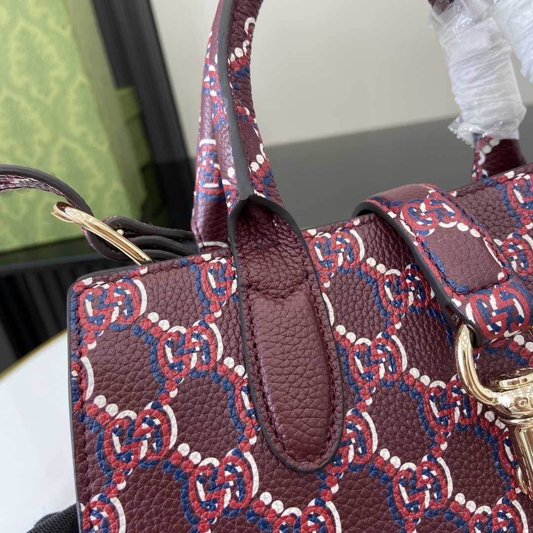 Gucci Small Tote Bag With GG Shadow  - DopestKickz