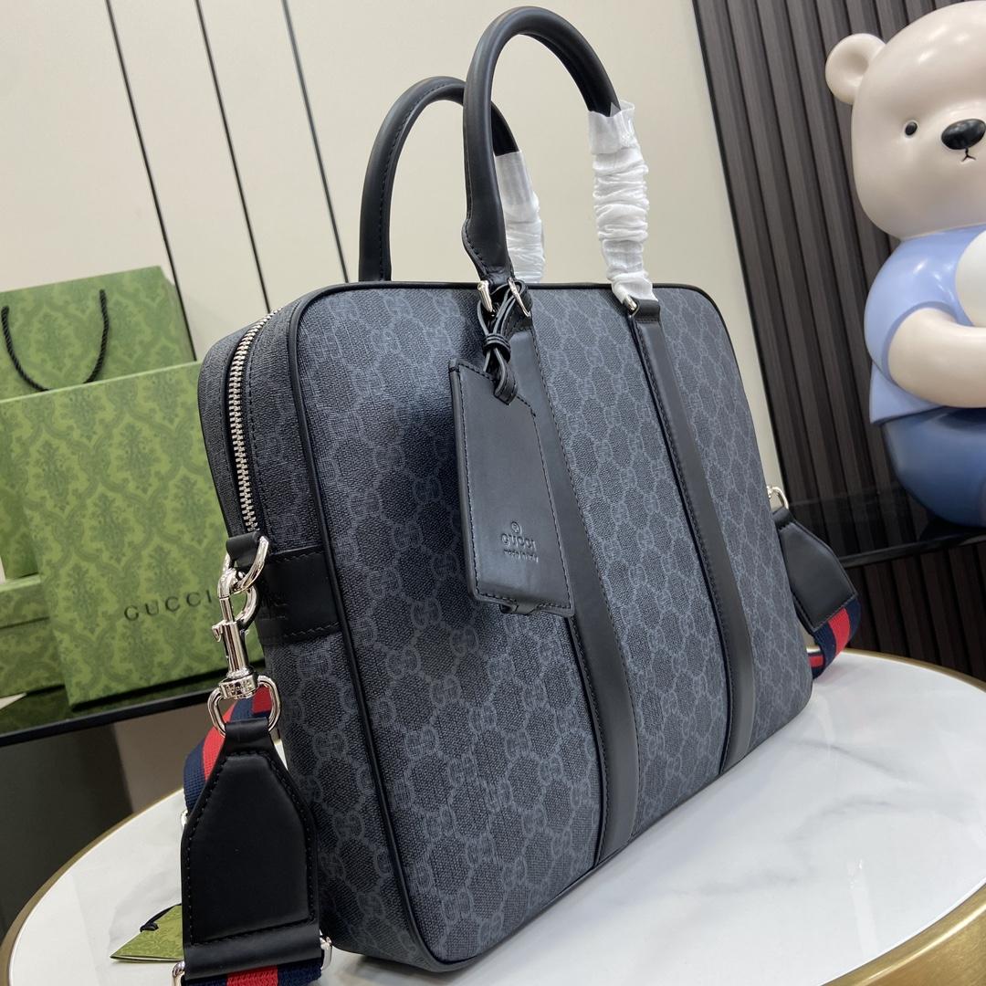 Gucci GG Briefcase With Shoulder Strap - DopestKickz