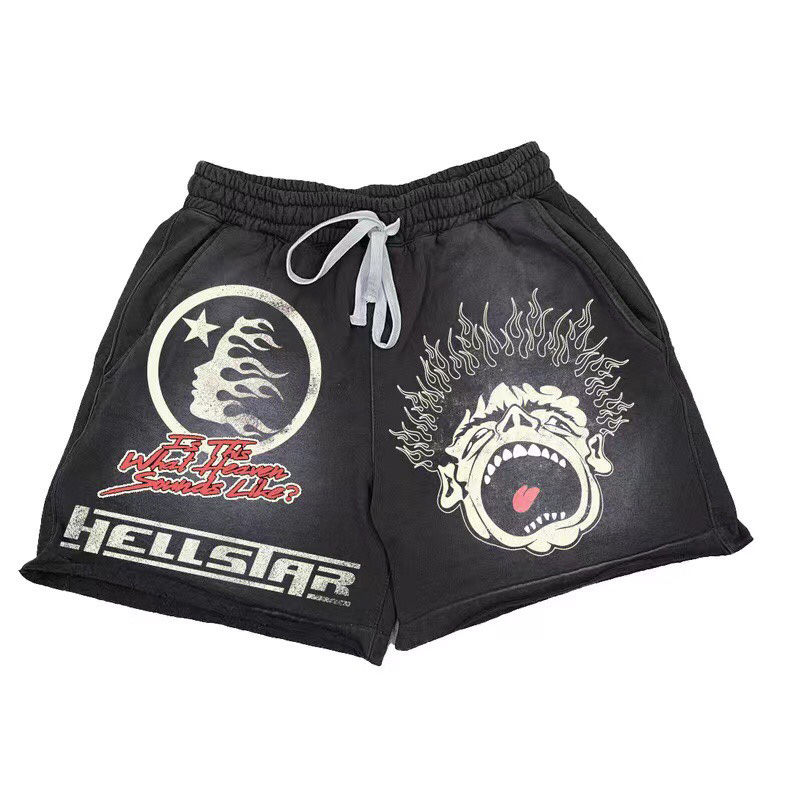 Hellstar Black Records Shorts  - DopestKickz