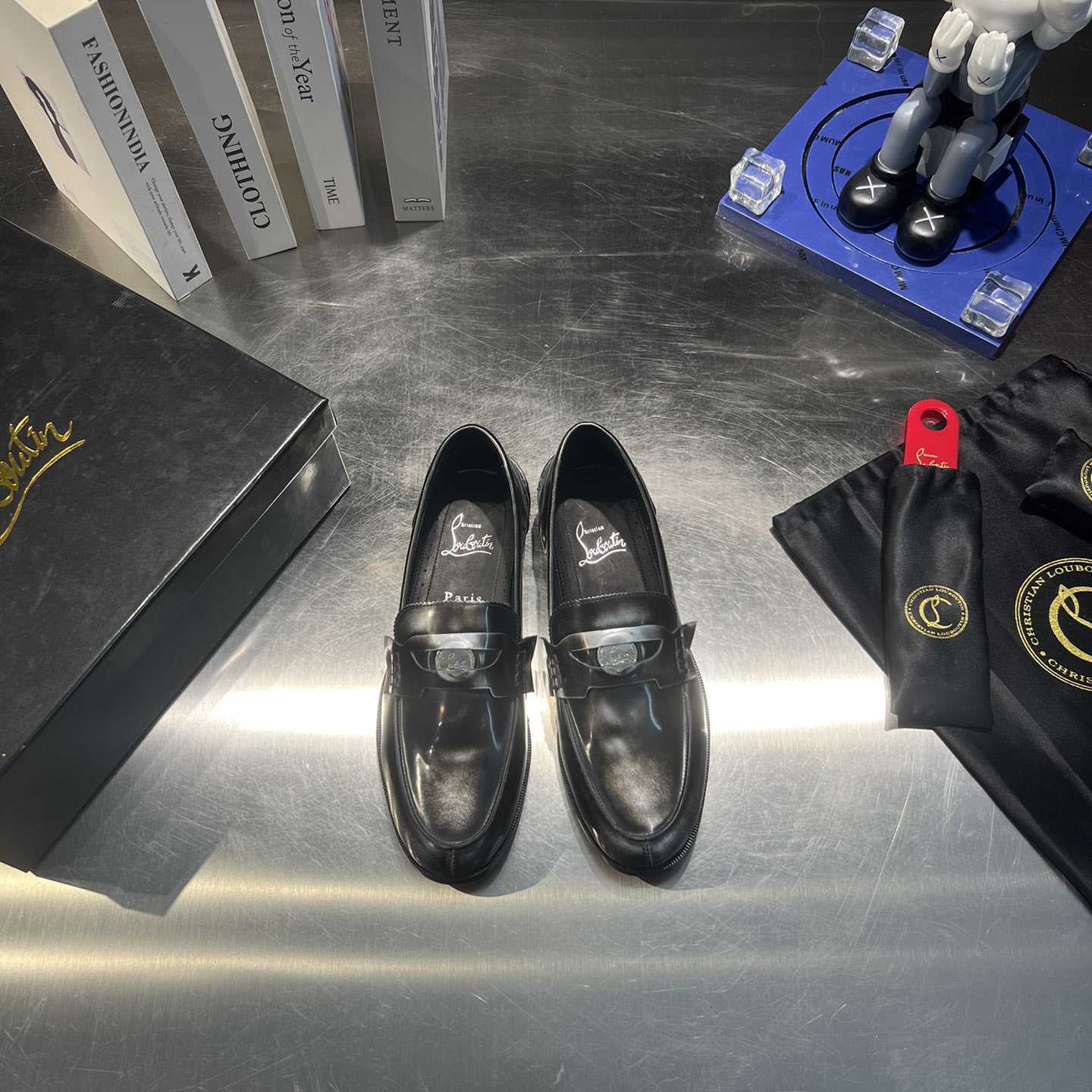 Christian Louboutin Loafers - Patent calf leather - Black  - DopestKickz