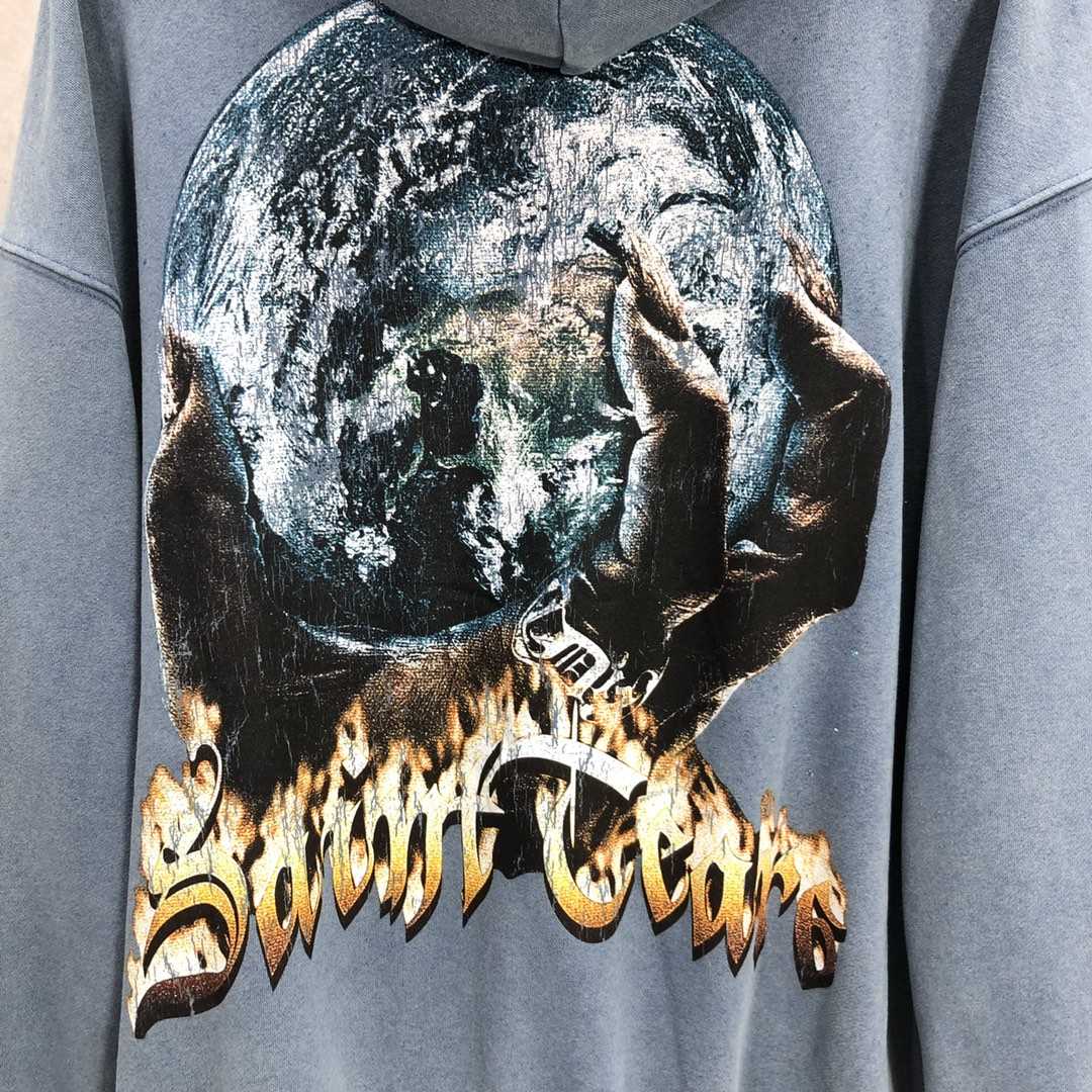 Saint Michael Tears Hoodie - DopestKickz