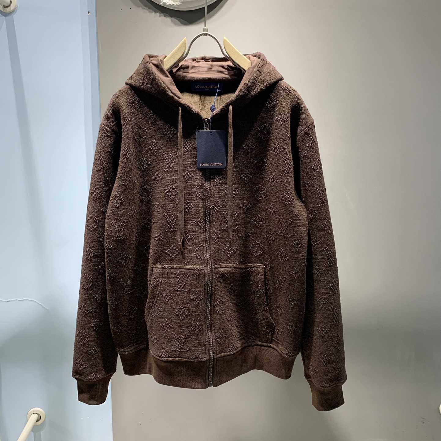 Louis Vuitton Monogram Zip Through Hoodie - DopestKickz