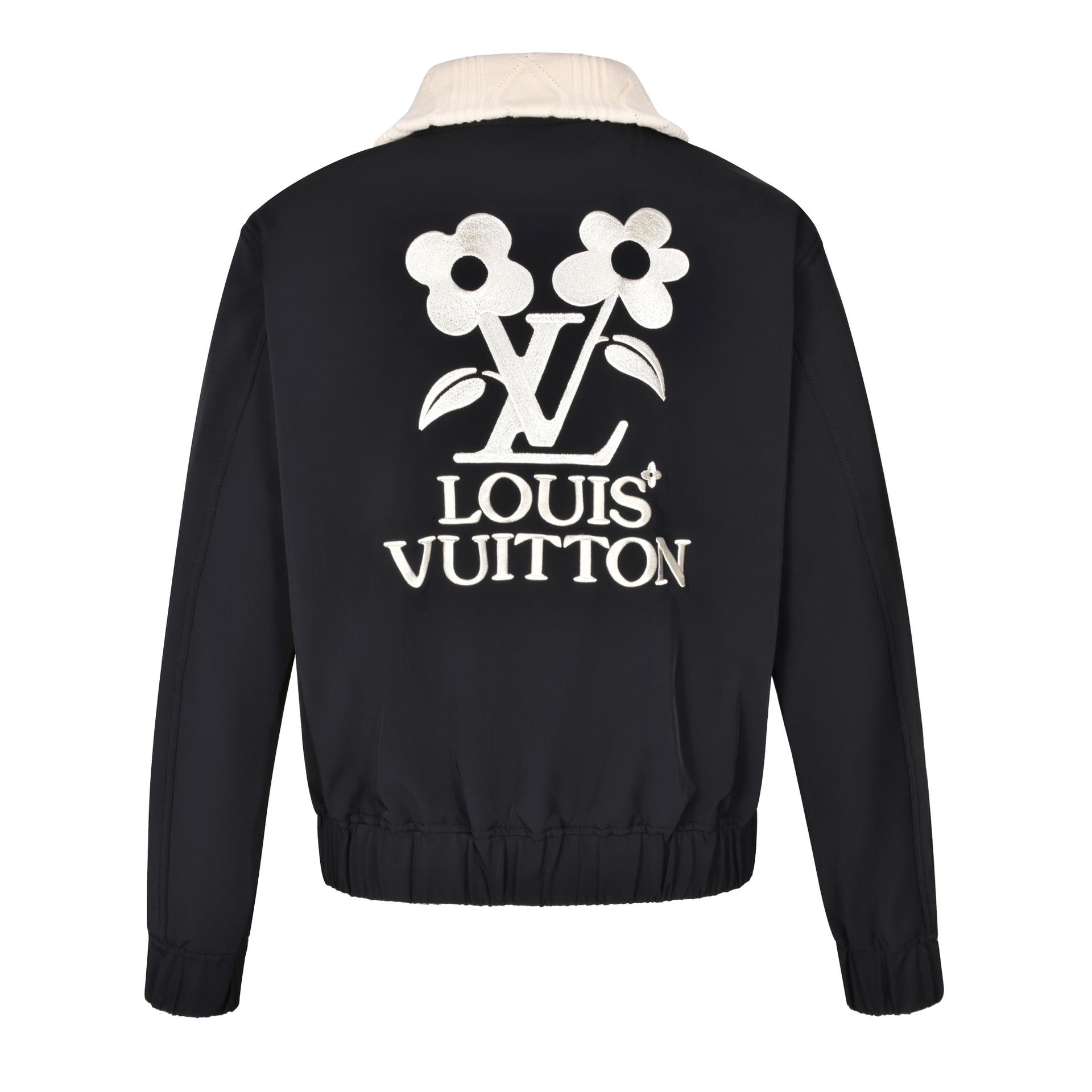 Louis Vuitton Knitted Collar Embroidered Technical Blouson   1AFPU4 - DopestKickz