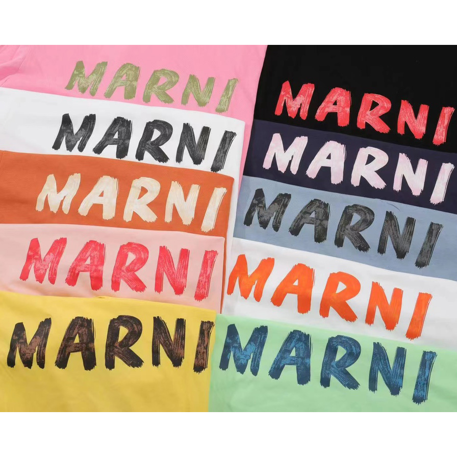 Marni Cotton T-Shirt With Logo - DopestKickz