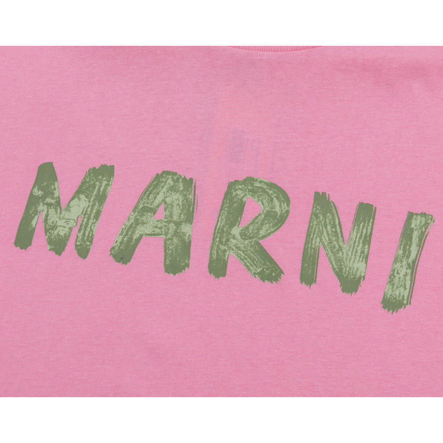 Marni Cotton T-Shirt With Logo - DopestKickz
