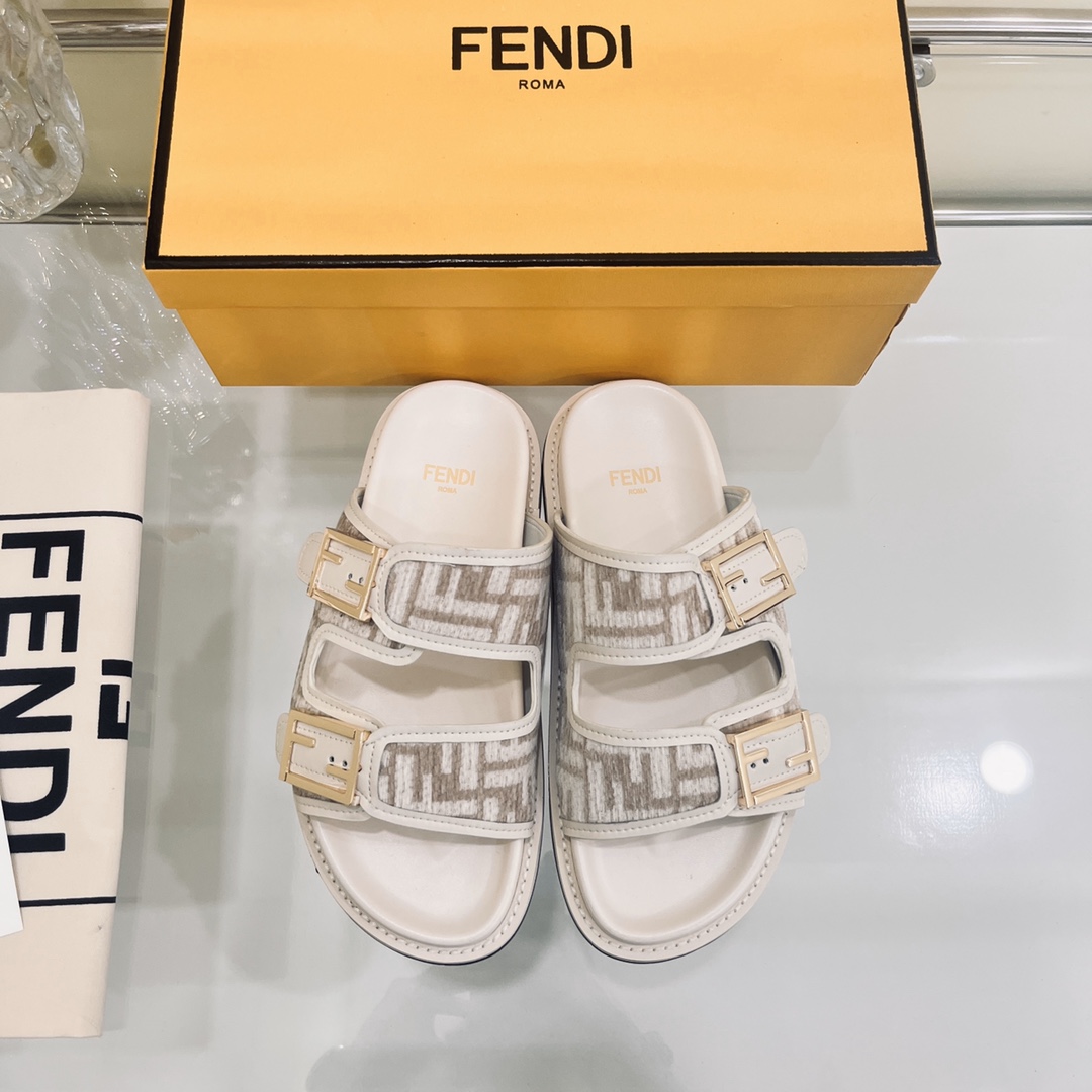 Fendi Feel Slides - DopestKickz
