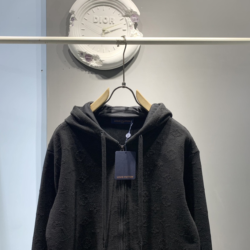 Louis Vuitton Monogram Zip Through Hoodie - DopestKickz