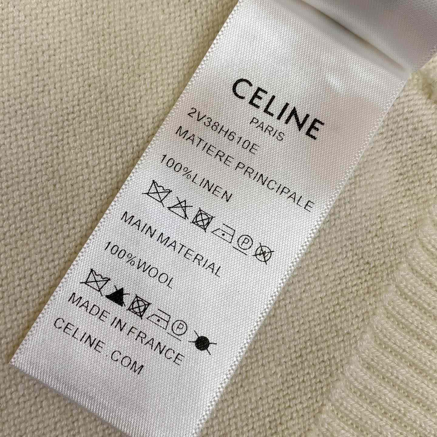 Celine Pull Sans Manches Triomphe 'Ecru/Blue/Red' - DopestKickz