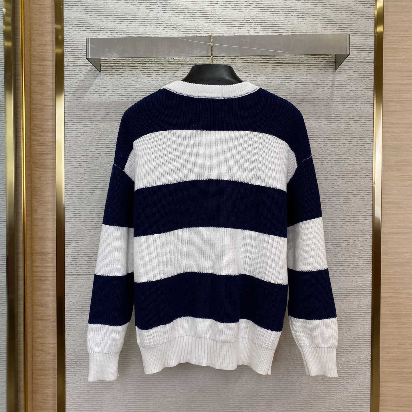 Celine Oversized Sweater In Striped Cotton - DopestKickz