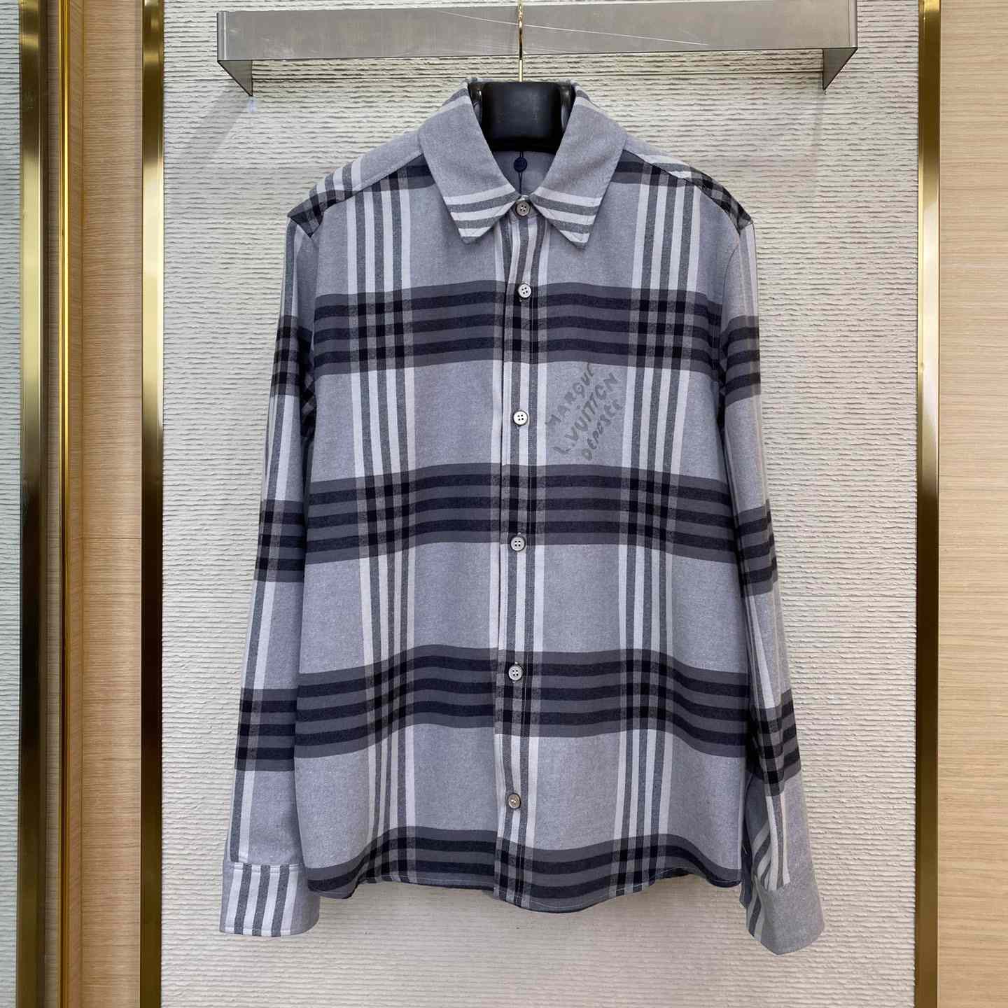 Louis Vuitton Long-Sleeved Cotton Flannel Shirt   1AFXSW - DopestKickz