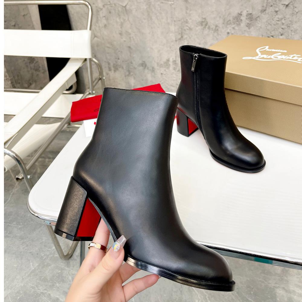 Christian Louboutin Adoxa Leather Ankle Boots - DopestKickz
