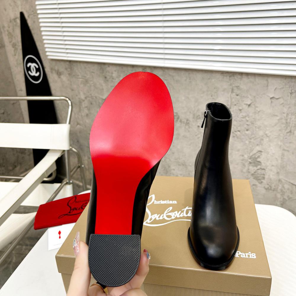 Christian Louboutin Adoxa Leather Ankle Boots - DopestKickz