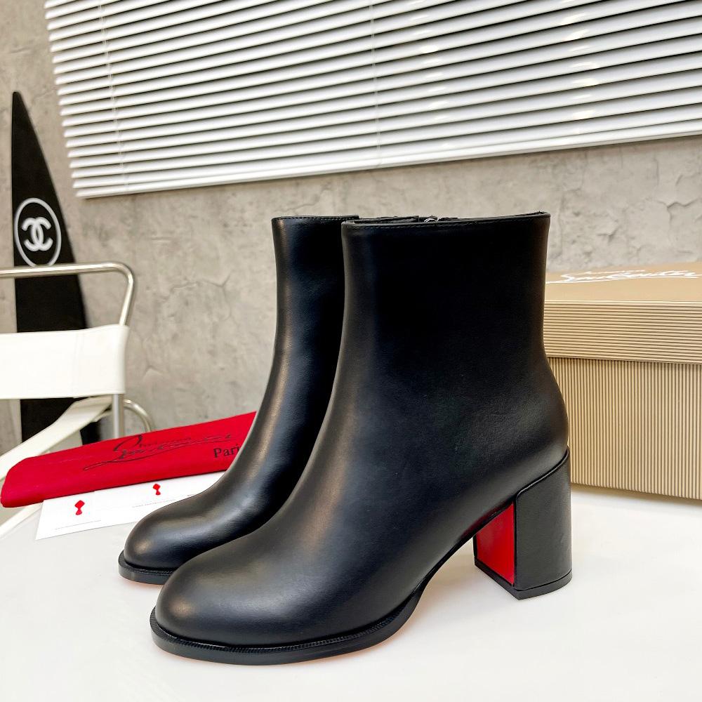 Christian Louboutin Adoxa Leather Ankle Boots - DopestKickz