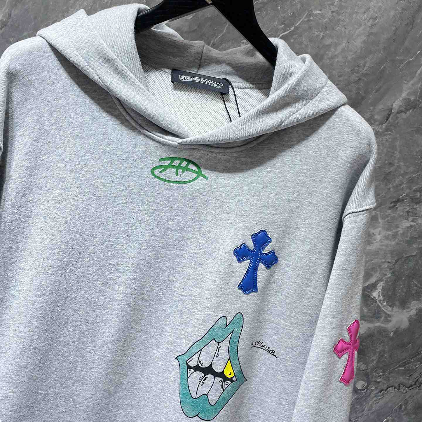 Chrome Hearts x Matty Boy Cross Patch Hoodie - DopestKickz