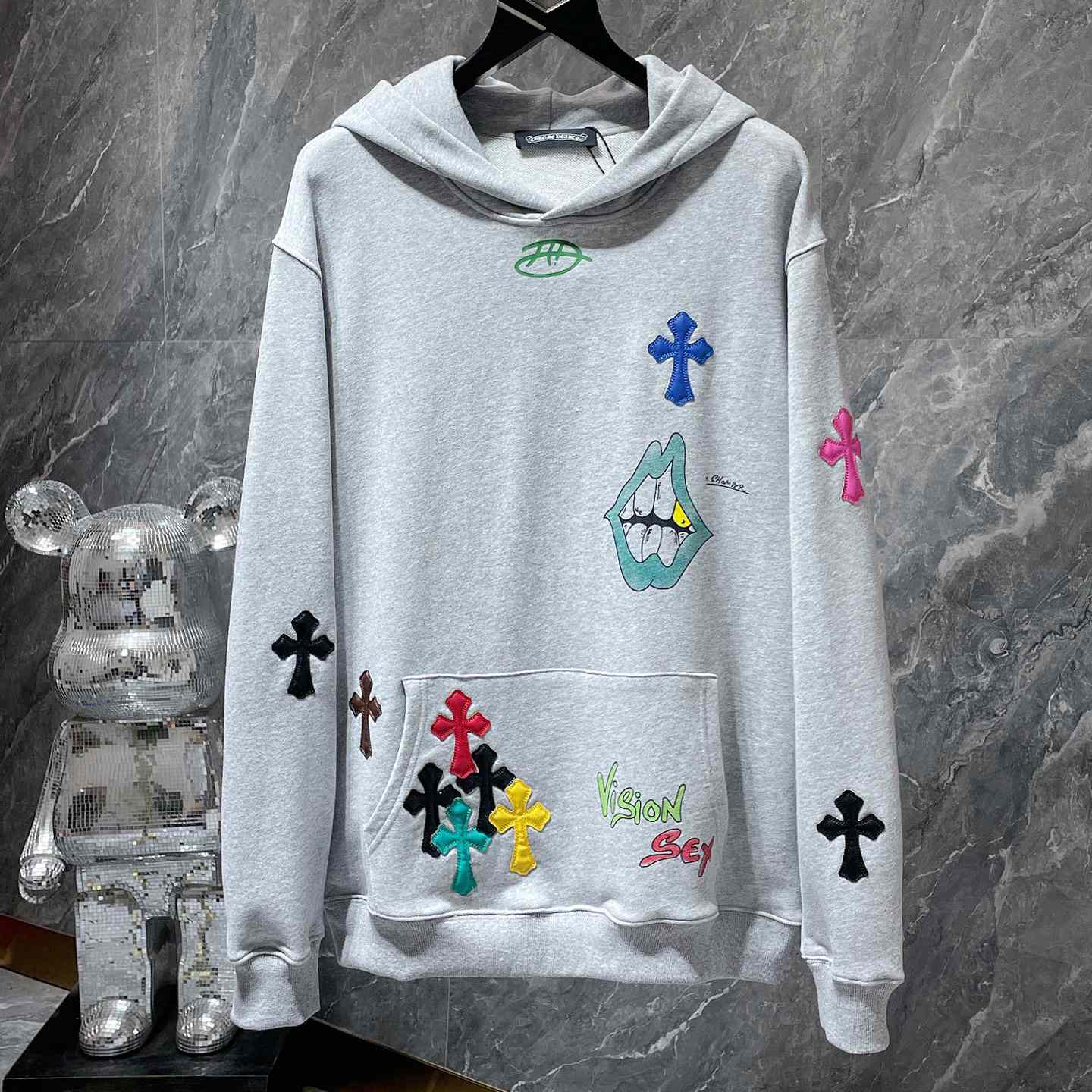 Chrome Hearts x Matty Boy Cross Patch Hoodie - DopestKickz
