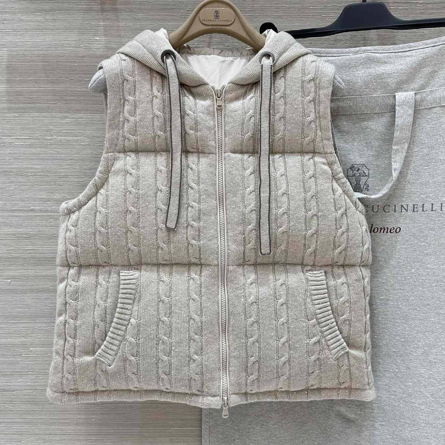 Brunello Cucinelli Knit Down Vest - DopestKickz