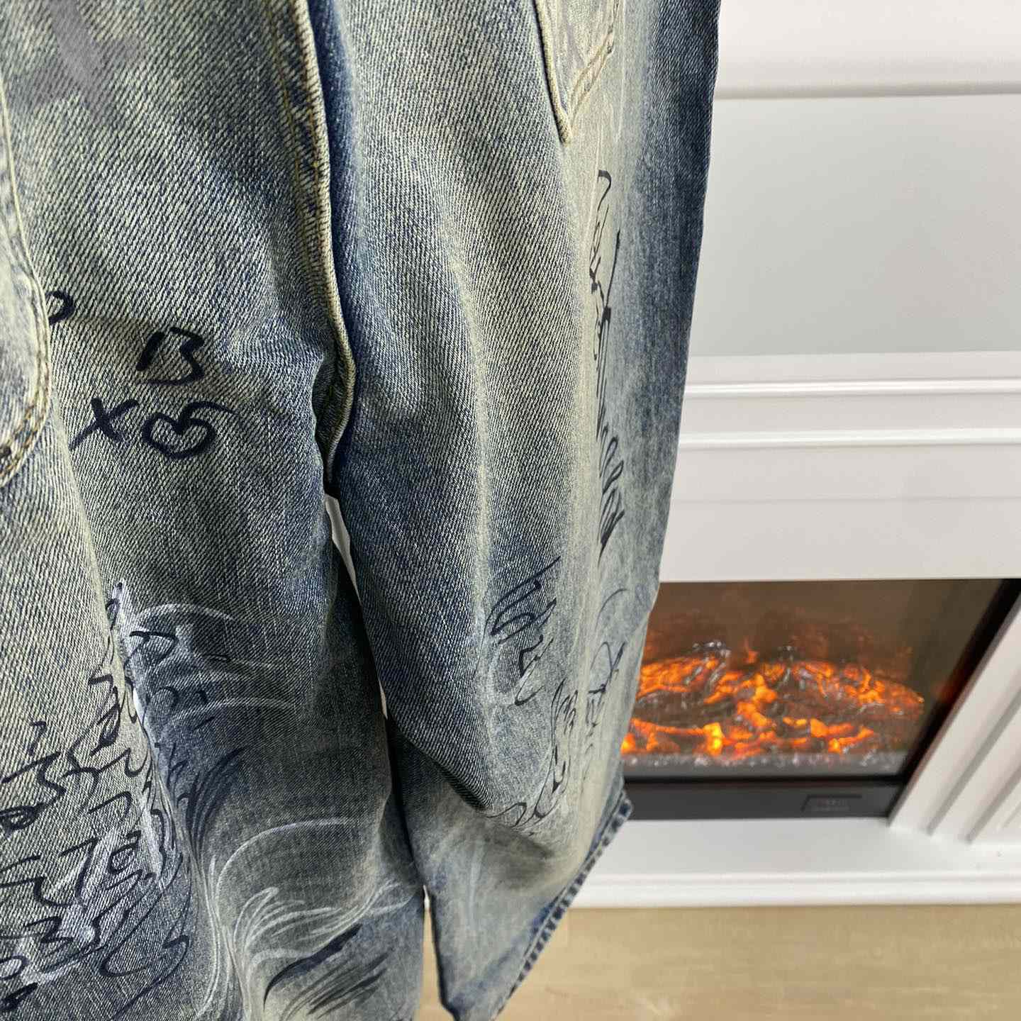 Balenciaga Graffiti Baggy Jeans - DopestKickz
