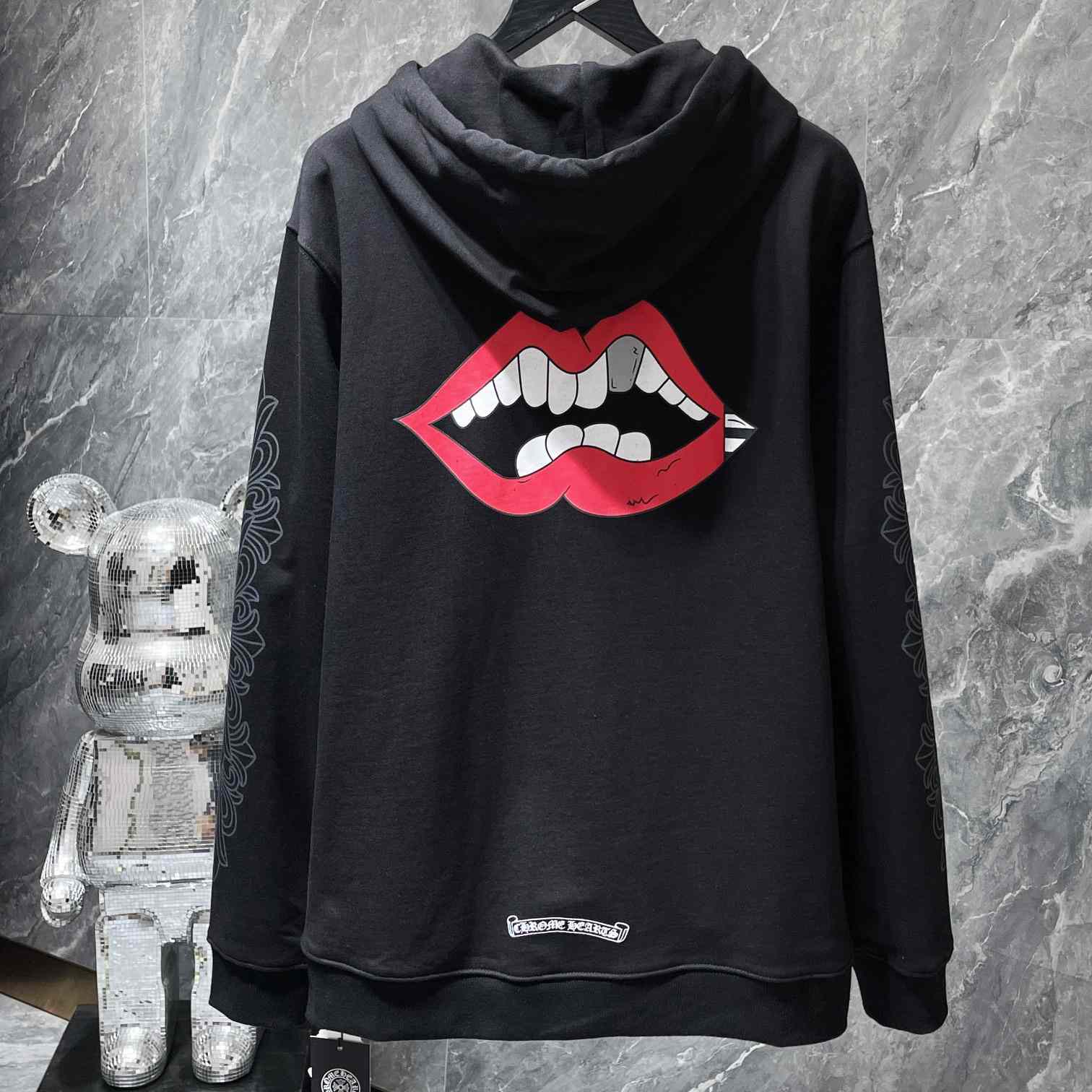 Chrome Hearts Chomper Black Hoodie - DopestKickz