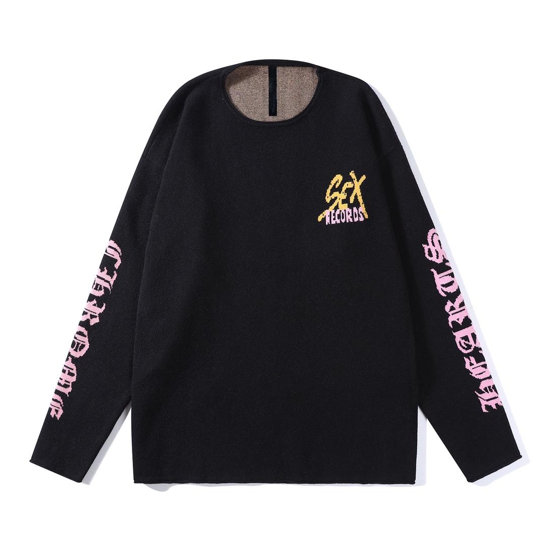 Chrome Heart Matty Boy Sex Records Cashmere Sweater - DopestKickz