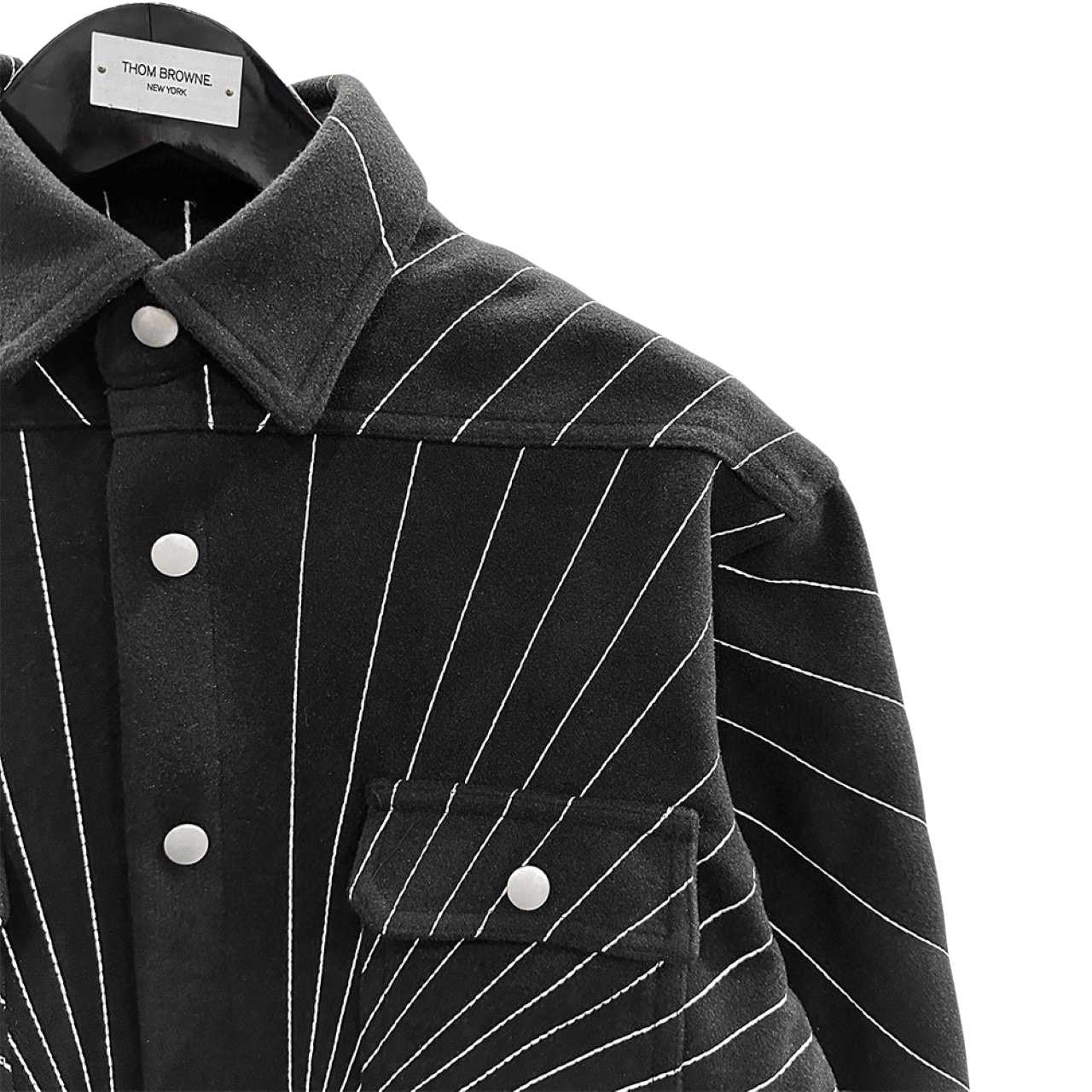 Rick Owens Oversized Outershirt Boiled Wool Radiance - DopestKickz