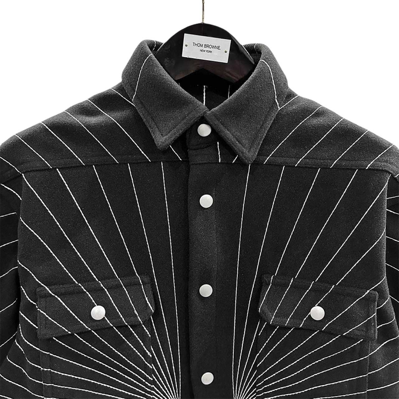 Rick Owens Oversized Outershirt Boiled Wool Radiance - DopestKickz