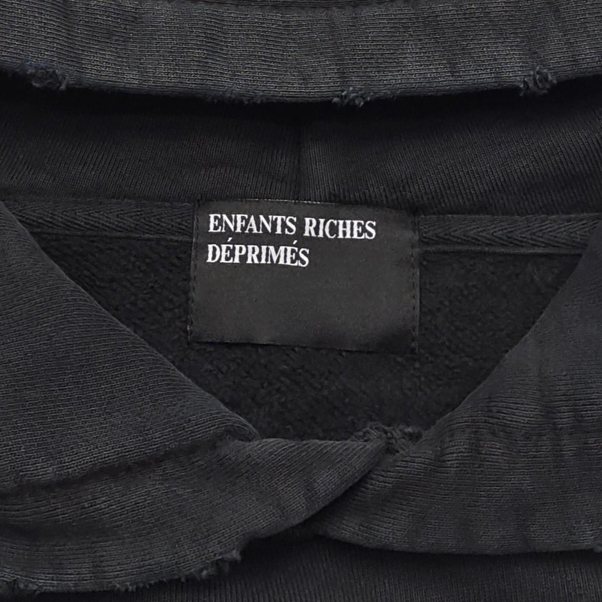 Enfants Riches Deprimes Navy Washed Classic Logo Cotton Hoodie - DopestKickz