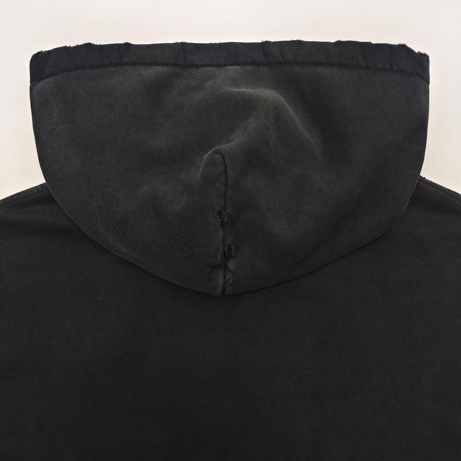 Enfants Riches Deprimes Navy Washed Classic Logo Cotton Hoodie - DopestKickz