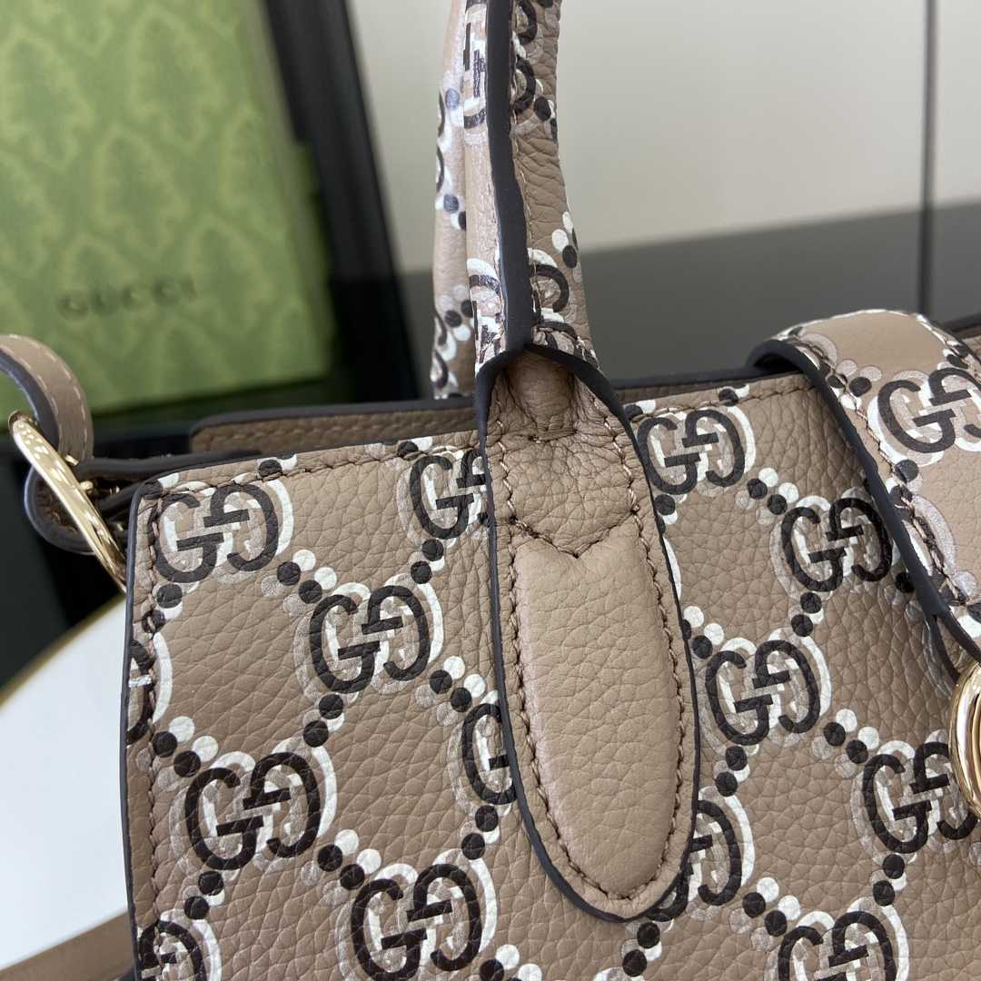 Gucci Small Tote Bag With GG Shadow  - DopestKickz