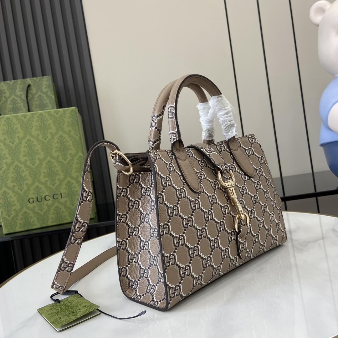 Gucci Small Tote Bag With GG Shadow  - DopestKickz