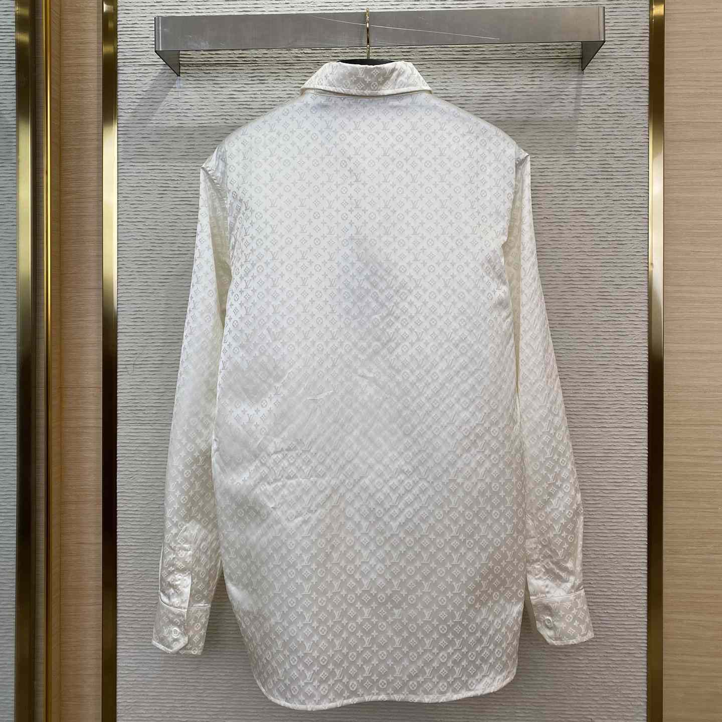 Louis Vuitton Monogram Long-Sleeved Silk Shirt - DopestKickz