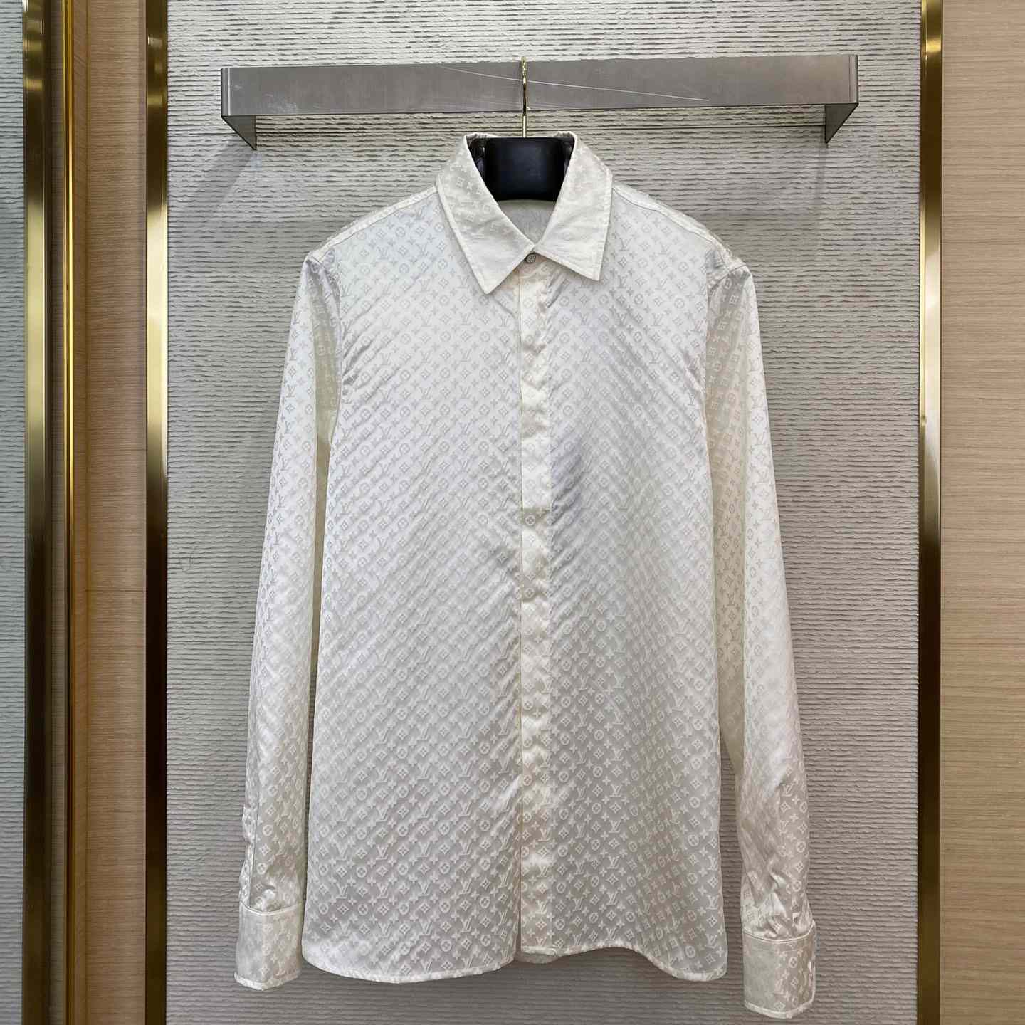 Louis Vuitton Monogram Long-Sleeved Silk Shirt - DopestKickz