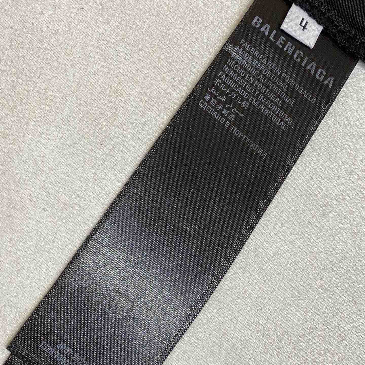 Balenciaga Belleville T-Shirt Oversized In Washed Faded Black - DopestKickz