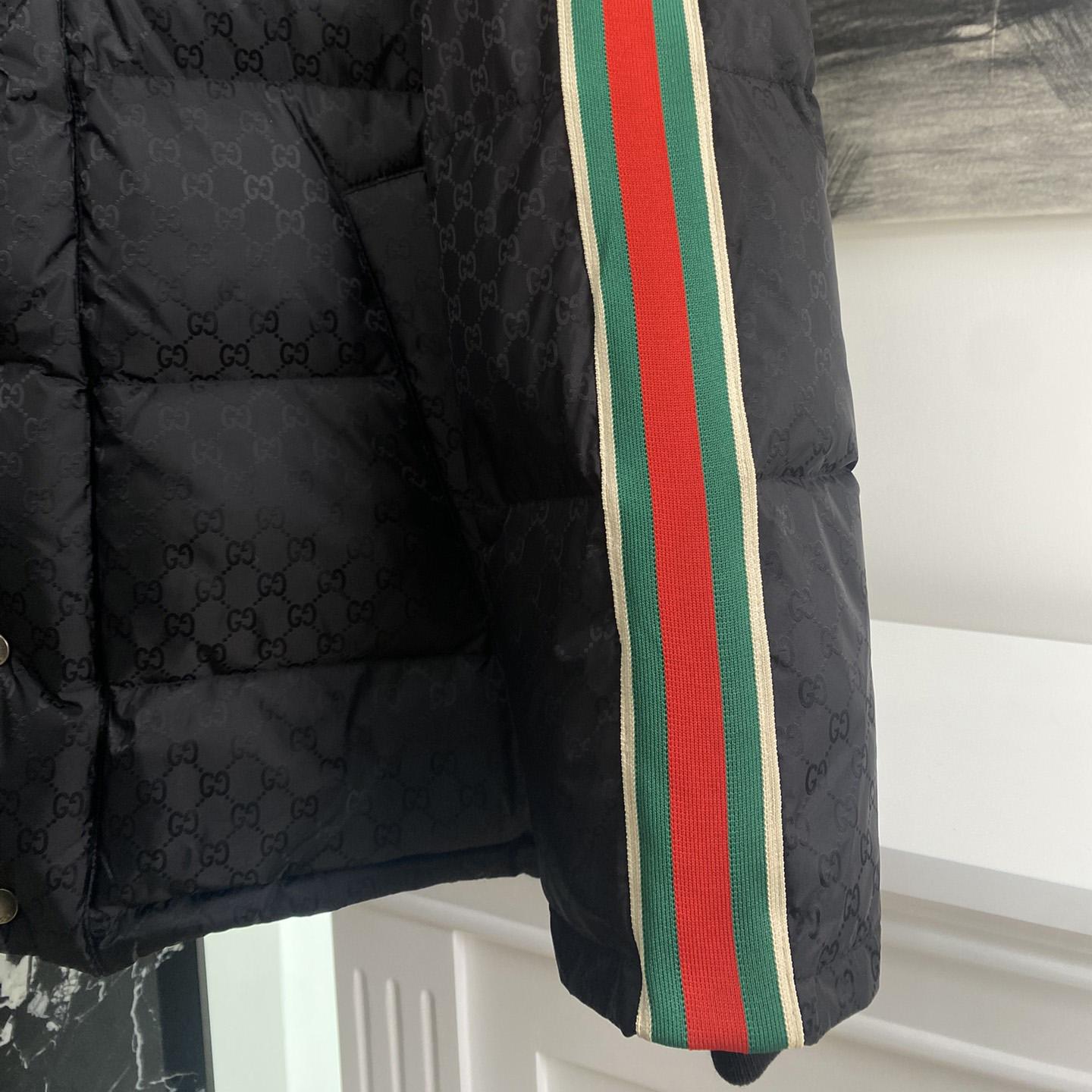 Gucci GG Nylon Jacquard Jacket With Web - DopestKickz