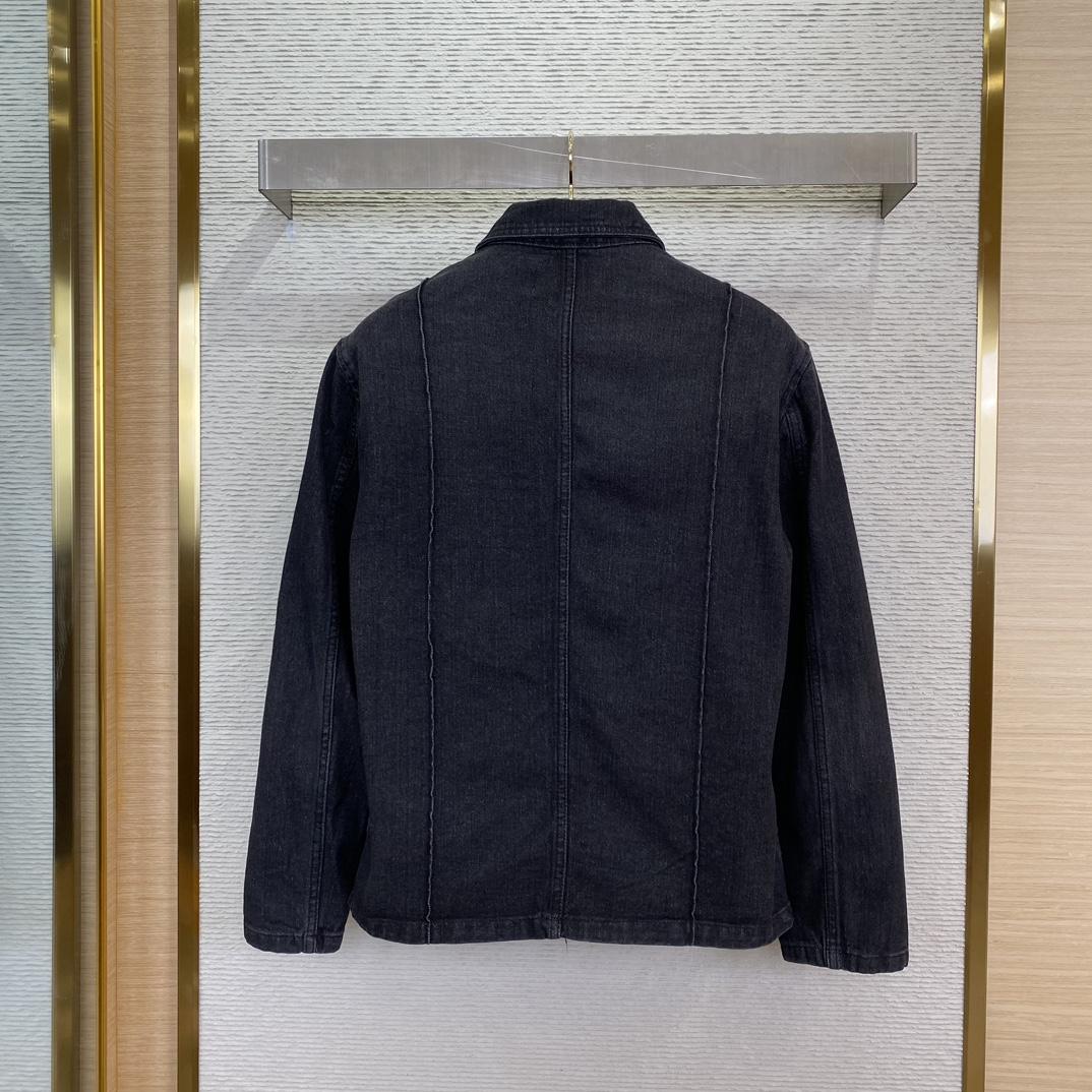Loewe Button-Up Workwear Denim Jacket - DopestKickz