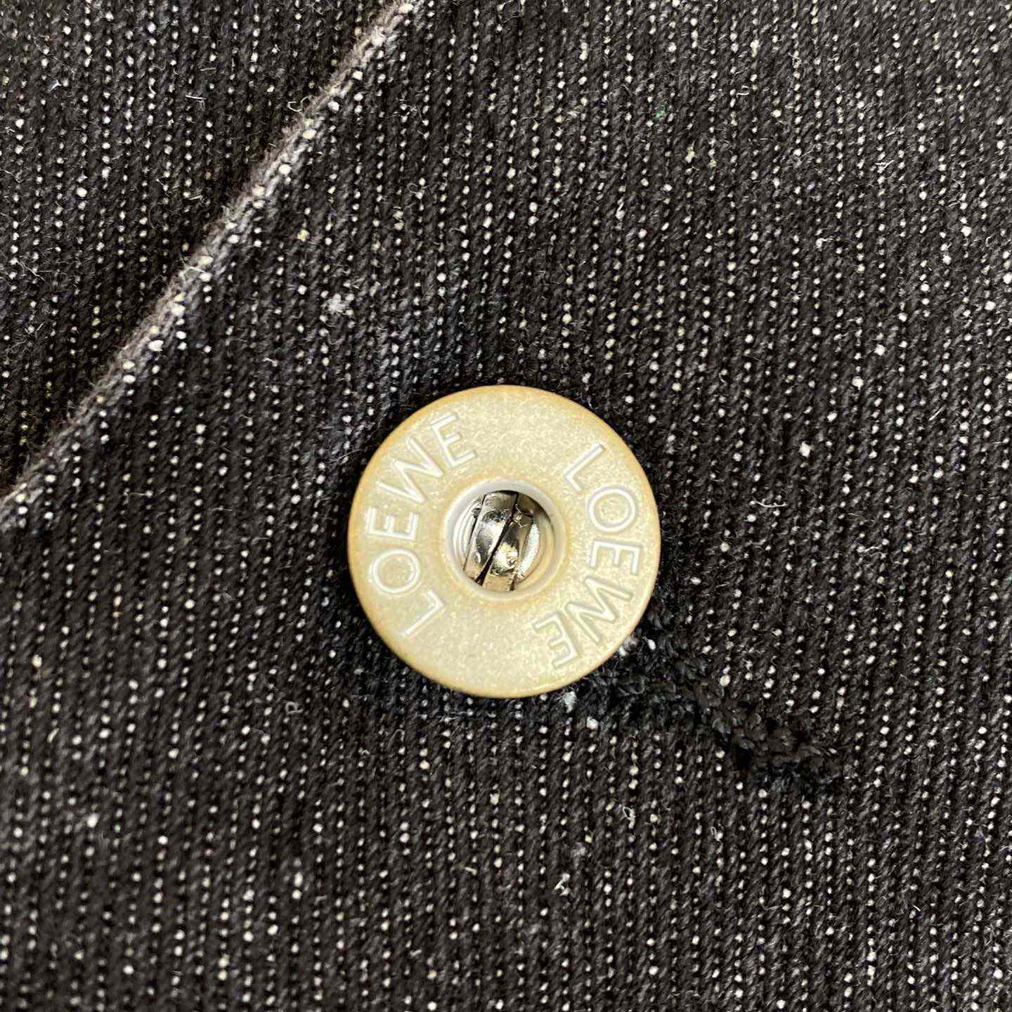 Loewe Button-Up Workwear Denim Jacket - DopestKickz