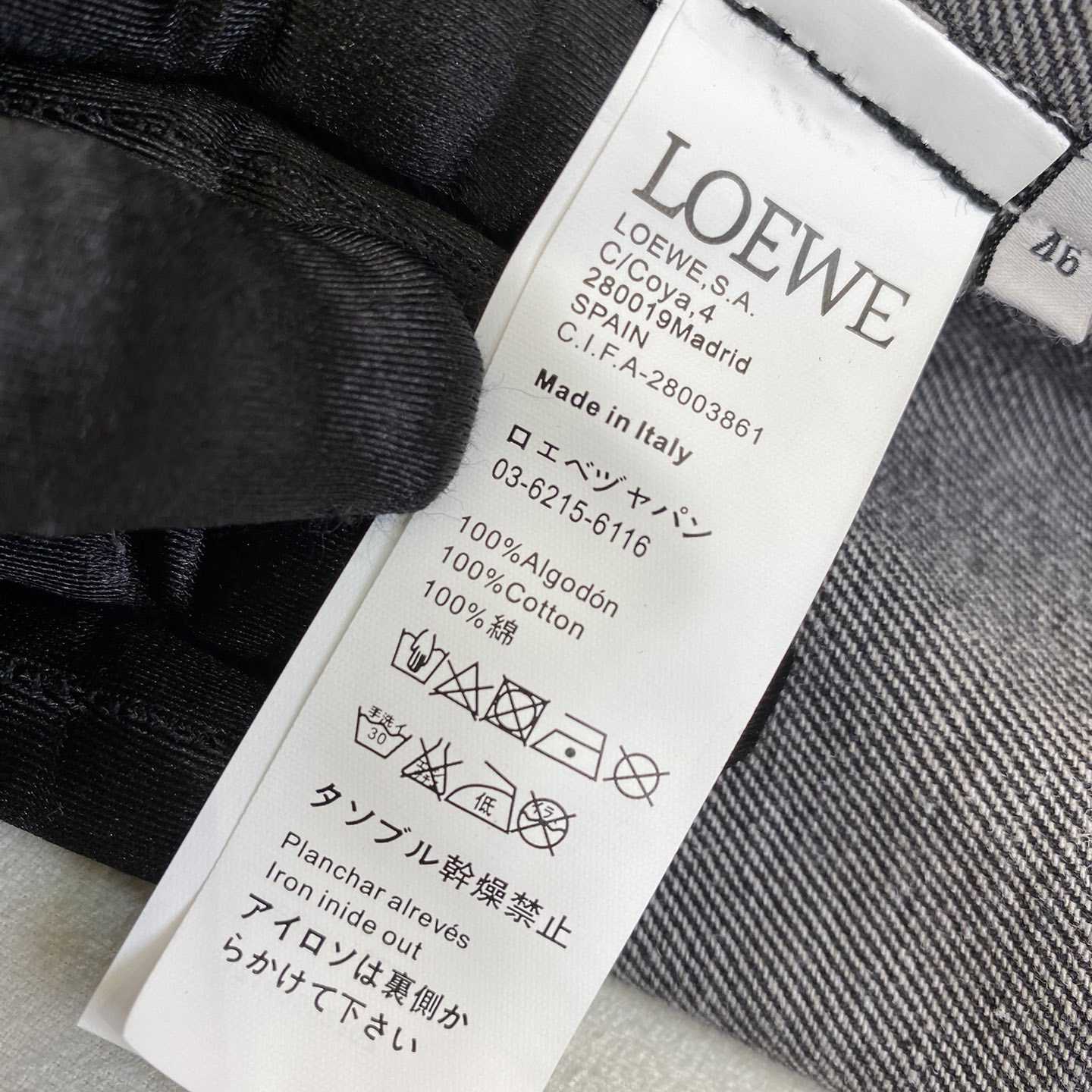 Loewe Button-Up Workwear Denim Jacket - DopestKickz