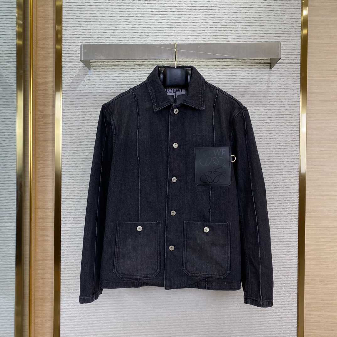 Loewe Button-Up Workwear Denim Jacket - DopestKickz