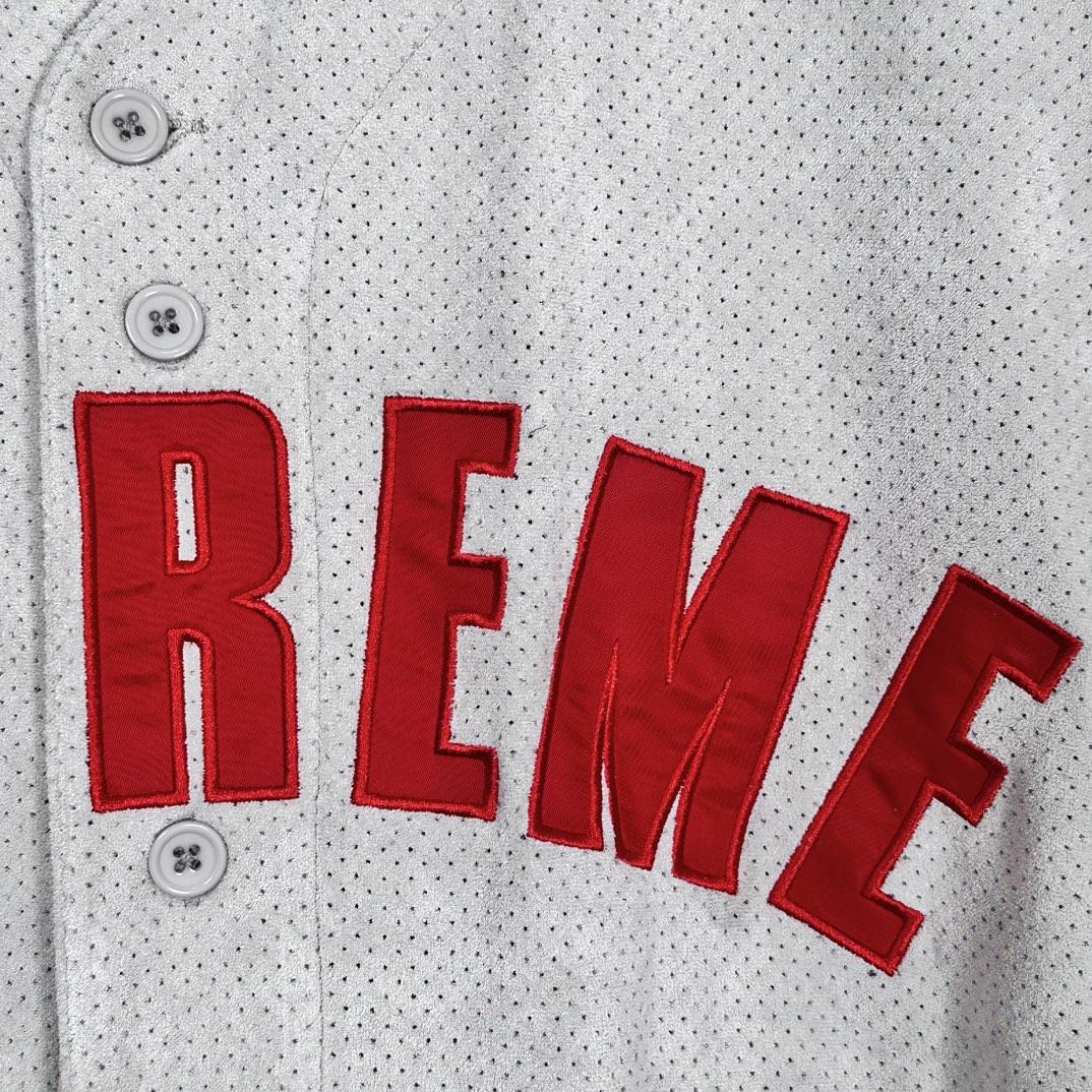 Supreme Ultrasuede Mesh Baseball Jersey - DopestKickz
