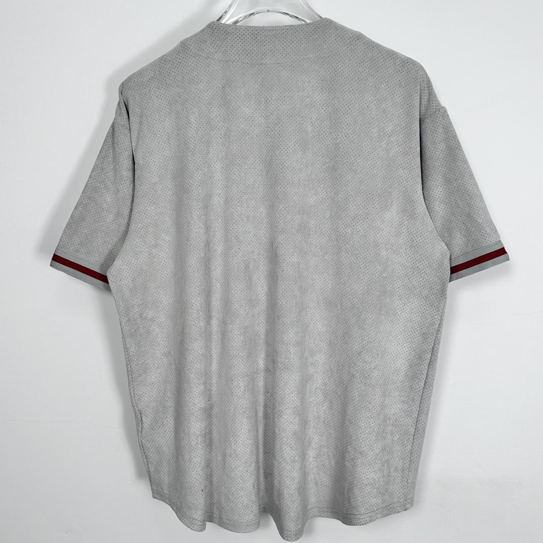 Supreme Ultrasuede Mesh Baseball Jersey - DopestKickz