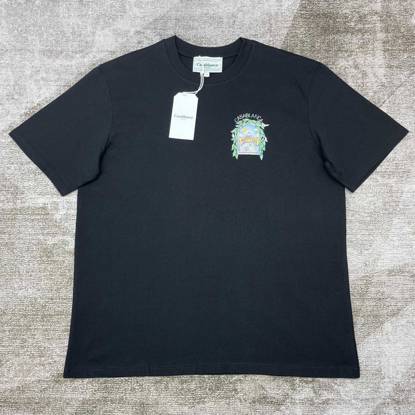Casablanca  Black 'Casablanca Avenida' T-Shirt   C890 - DopestKickz